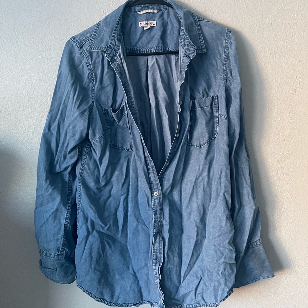 Jean shirt, Target, size large